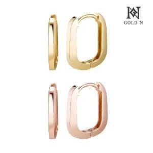 [골드앤] 14K 심플 유라인 귀걸이