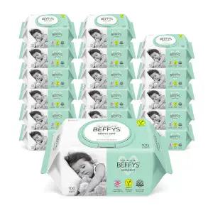 [베피스] 젠틀 소프트 (캡) 물티슈 100매 X 18팩(60gsm 무료배송)
