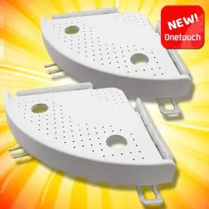 원터치 매직쉘프플러스 미러 욕실 화장실 코너선반 흡착식 무타공 선반