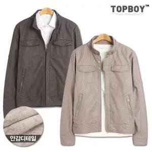 [하프클럽/탑보이]플라켓 장식 가죽자켓 (JW483)