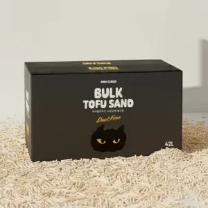 퍼키퍼키 고양이두부모래 가는입자 대용량 벌크형 42L