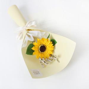 해바라기 꽃다발,한송이꽃다발,해바라기한송이,비누꽃