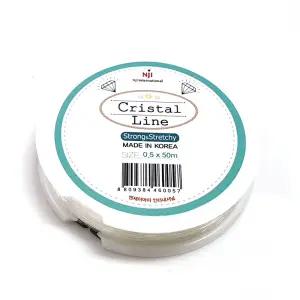 ALL 팔찌고무줄 0.5mm 투명 우레탄줄 50m 한롤