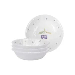 [롯데백화점]코렐 플럼 4p앞접시 세트(웨이브)