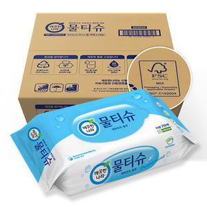 깨끗한나라 페퍼민트 물티슈 리필형 70매 20개 1박스