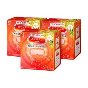 멕리듬 스팀 아이마스크 금목서향 12매입 3팩