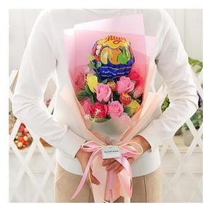 졸업식꽃다발 비누장미꽃다발 화이트데이 부케 왕춥파춥스 졸리사탕