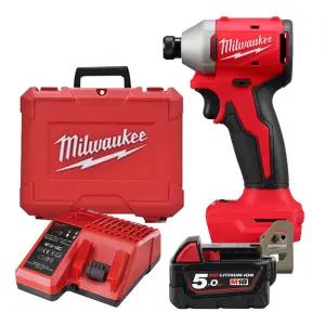 밀워키 M18 BLIDR-501C 충전 18V 임팩드릴 5.0Ah 배터리 1개세트