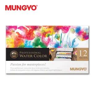 문교/수채고체물감 12색