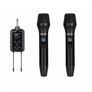 ELCID HS-EM66 HH (2채널 무선 핸드 마이크2개 세트) 충전 관악기용 클립 클립형 클라리넷 플룻 오보에 핀형 케이스 반주기