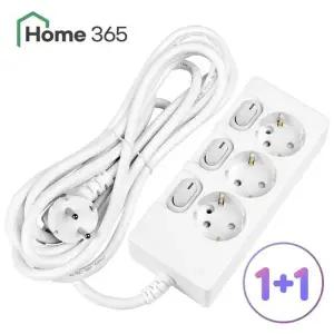 [Home365]1+1 홈365 국산 개별 스위치 멀티탭 3구 7m / 16A 멀티콘센트