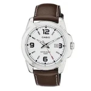 카시오 MTP-1314L-7A 남성 가죽 시계