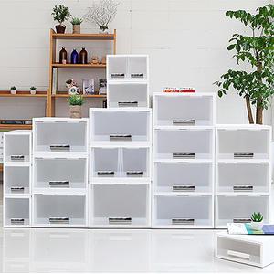 창신리빙 화인 UV 스텝 서랍박스 화이트 1단 4종 18cm 27cm 1호 2호 트윈 수납