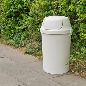 프랑코 스윙 휴지통 종량제 쓰레기통 분리수거함 화이트 1개 30L