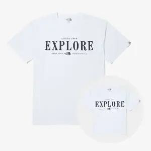 [노스페이스] [노스페이스 공식] NT7UQ06K 화이트라벨 익스플로어 반팔 라운드티