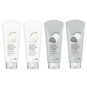 모찌 폼클렌징 220ml 4개 (블랙+화이트)