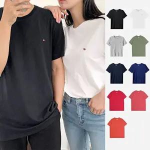 [타미힐피거]타미힐피거 라운드넥 스몰로고 반팔 티셔츠 09T3139