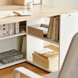 한샘 티오 하부수납 단독책상 세트 5단 140cm (플랩도어,조명)