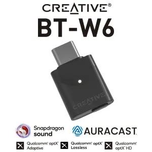 크리에이티브 BT-W6 블루투스 5.4 LE AUDIO aptX Lossless 코덱 오디오 동글