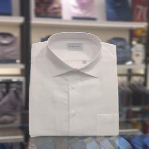 [예작] 화이트 면혼방 솔리드 일반핏셔츠  YJESBR111WH