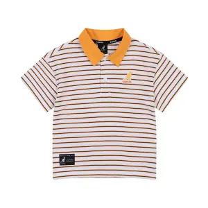 [캉골키즈]스트라이프 쿨맥스 피케 카라 티셔츠 RB 0201 오렌지
