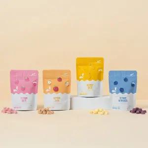 보리보리/리틀스푼 동결건조 요거트큐브 요거랑 딸기 블루베리