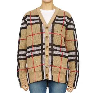 [버버리]  체크 여성 가디건 HORTENCE 8070353 A7026