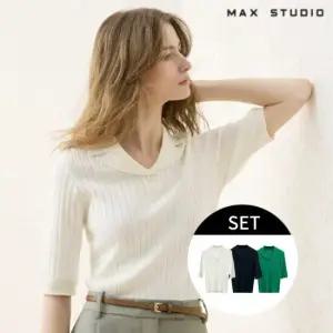 막스스튜디오 뉴클래식 카라 니트 3종