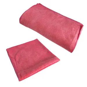 제이오마켓 초극세사 고중량 양테리 이지타올 40X40 핑크 20P/청소용 주방 세차 극세사 손걸레 보루 융 요술 행주