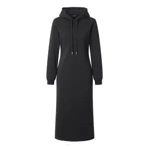 [GGPX]후드넥 기모 H라인 롱 원피스 (GODOW022D)