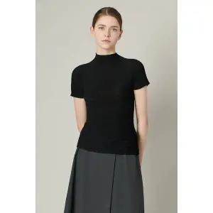 [BCBG](의정부점)올앤선드리 A플리츠 반넥 블라우스(A4M3G471)