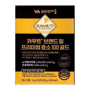 비타민마을 카무트 브랜드 밀 프리미엄 효소 100 골드 2g x 30포 x3SET (AD)