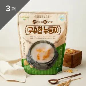 [라이트잇] 간편하게 끓여먹는 구수한 누룽지 1kg (봉) 3팩