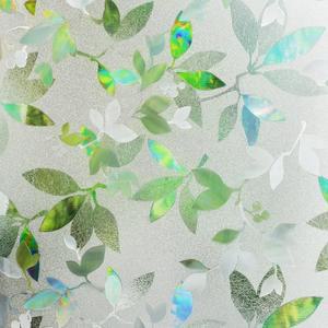 열차단필름 창문 프라이버시 필름 정적 접착 비닐 3D 데칼 유리 문짝 무지개 열 자외선 차단