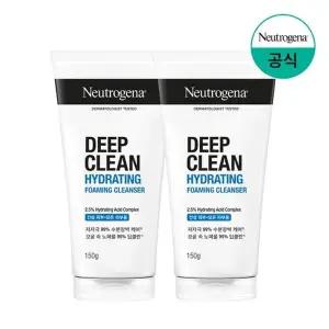[뉴트로지나] 딥클린 하이드레이팅 포밍 클렌저 150g x2