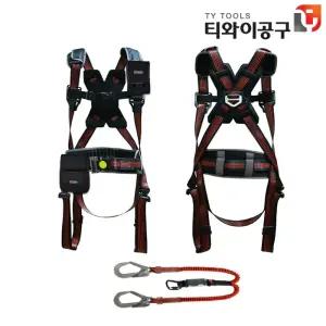 몽크로스 DMS-202-2AY 고급형 전체식 안전대(엘라죔줄-더블대구경)