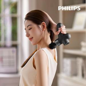 필립스 BLDC 쿠셔닝 마사지건 PPM7317 4종헤드 초경량 헬스 휴대 근육풀이  안마기