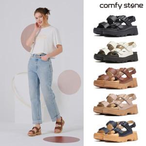 [개국10주년 특집] 1만원 가격 인하 [컴피스톤] 천연소가죽 버클 레더 컴포트 샌들