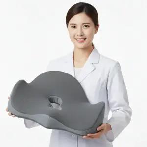 기능성 3D 도넛 애플방석 치질방석 꼬리뼈 그레이