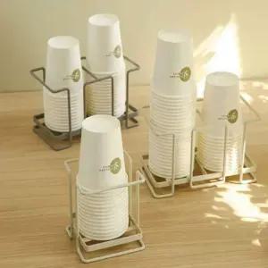 종이컵디스펜서 거치대 카페용품 컵케이스 꽂이 종이컵거치대 정리함 스탠드 보관통 탕비실