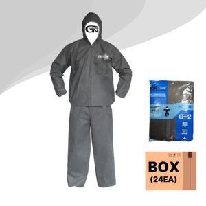 작업복 G-2 투피스 회색 2XL 24개입 박스  방진복 방역복 방호복 일회용 보호복