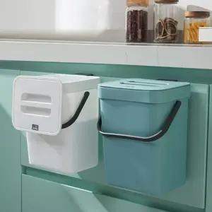 씽크대걸이휴지통 가정용 원룸 기숙사 싱크대 주방 걸이 음식물 휴지통 수거통 쓰레기통 3L