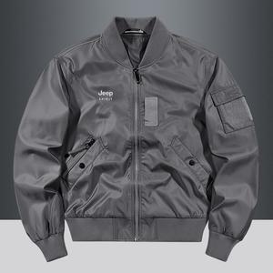 JEEP SPIRIT 봄 가을 빅사이즈 지퍼 남자 항공점퍼 주머니 야구 자켓