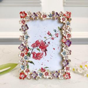 플라워 포토 프레임 가족 사진 장식 탁상용 고급스러운 인테리어