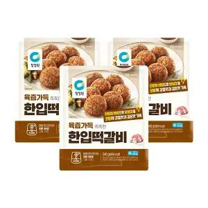 청정원 한입떡갈비 340g, 3개