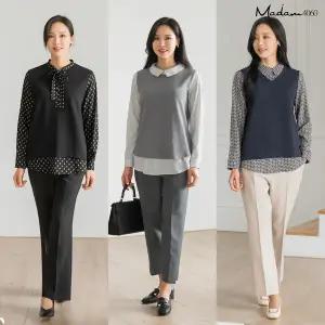 [하프클럽/] 레이어드 블라우스 3종