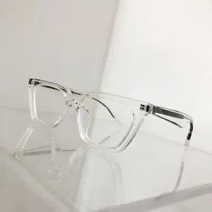 모던핏 남자 여자 패션 사각 캣아이 캣츠아이 힙한 투명 안경테 복고 뿔테 안경