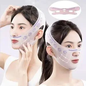 [하프클럽/]슬림핏 무봉제 3D입체 리프팅밴드 얼굴밴드 브이라인