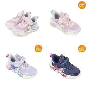 [다이노솔즈](강남점)[DINOSOLES] 다이노솔즈 유니콘 레인보우 불 나오는 LED 운동화 (150mm~200mm)