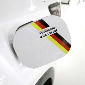 [가오] 트래버스 독일 프랑스 국기 삼색라인 주유구 기스 오염 커버 식외 튜닝 데칼 스티커 [호환상품]